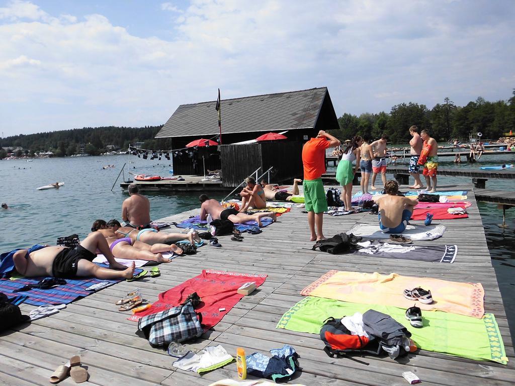 Ferienpension Garni Hubert Rigelnik Sankt Kanzian am Klopeiner See Zewnętrze zdjęcie